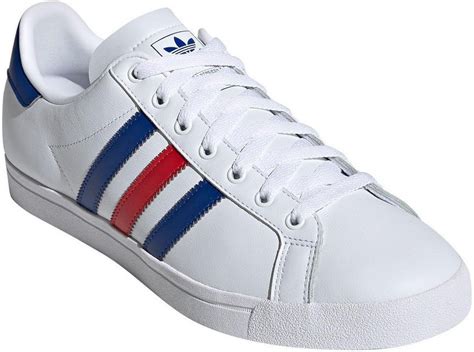 adidas leder weiß blau